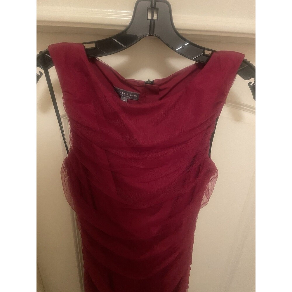NWT Sachin + Babi Size 10 Women’s Pomegranate Red Dress With Tulle